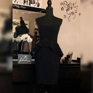 Allison Parris Tube Top Black Dress